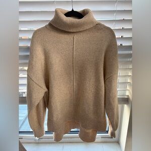 H&M Beige Cowl Neck Sweater